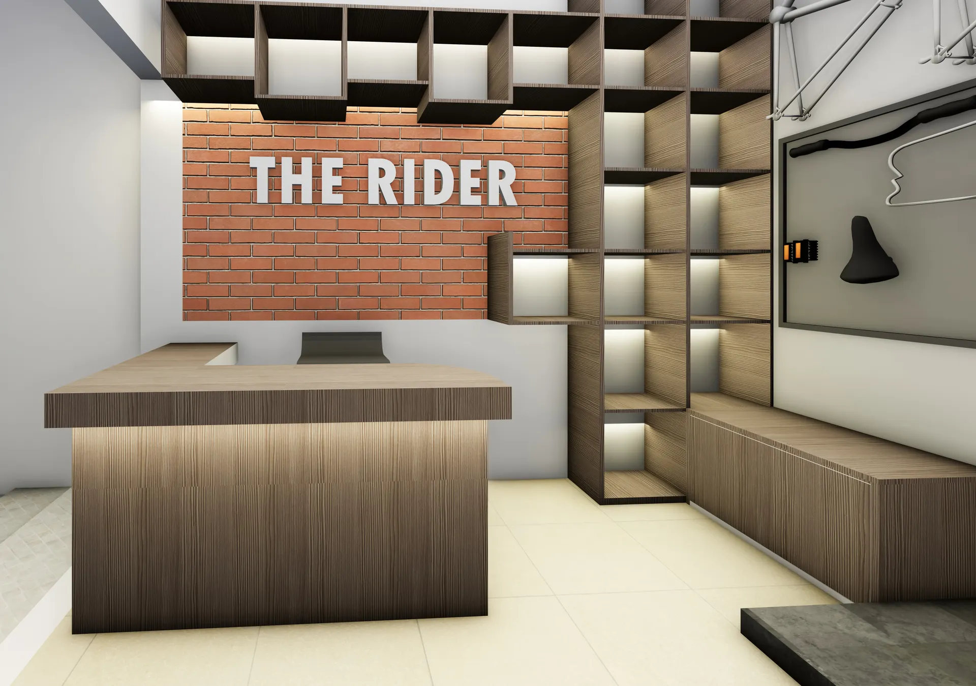 The Rider Cycle Shop — Interior Design by ARCHIDot