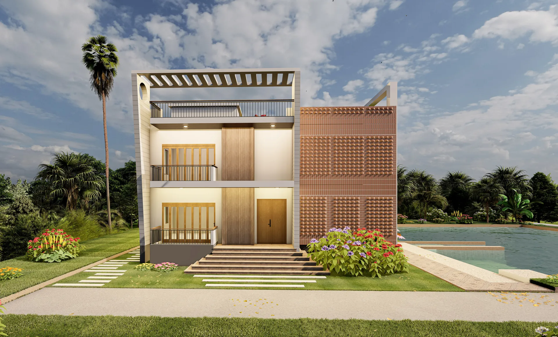 Luxury Duplex House by ARCHIDot
