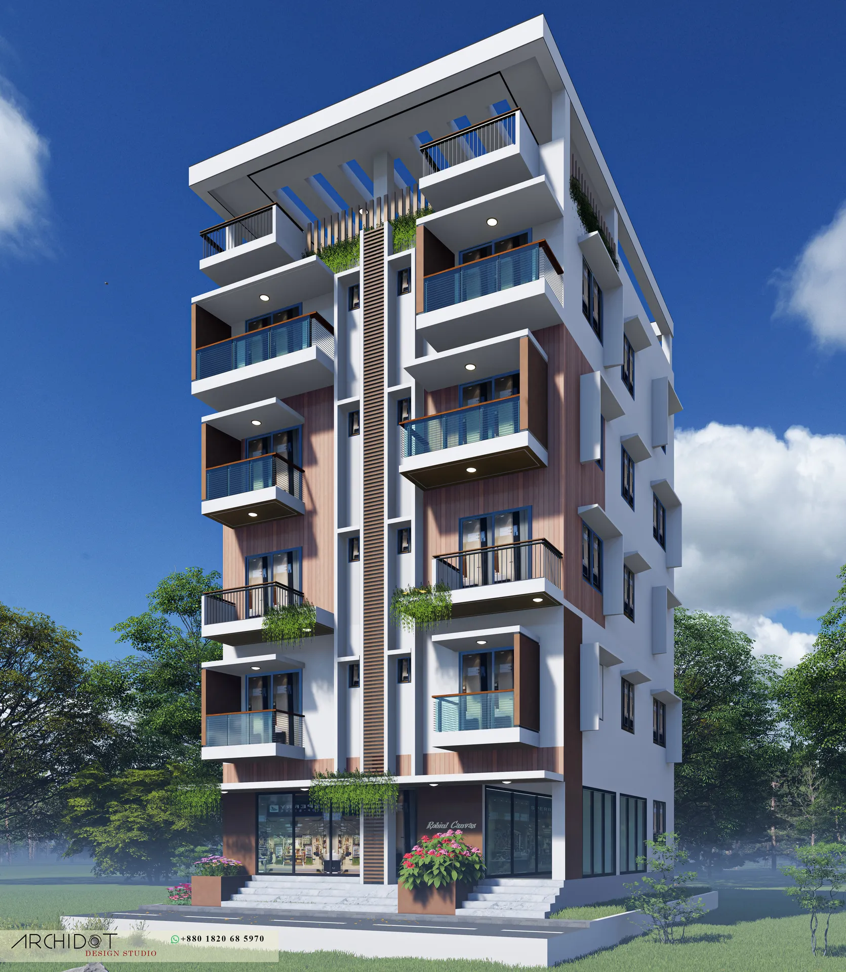 Robiul Hossain Apartments — Architecture by ARCHIDot